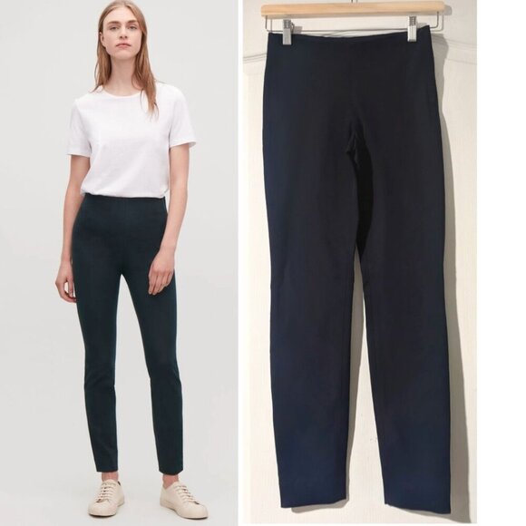 NEW! COS | Skinny-Fit Trousers In Navy - Picture 1 of 11